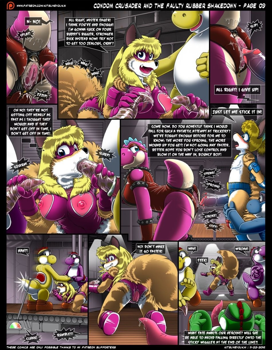 Condom Crusader And The Faulty Rubber Shakedown porn comic picture 9