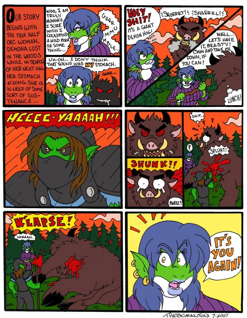 Demona & Ludoc porn comic picture 1