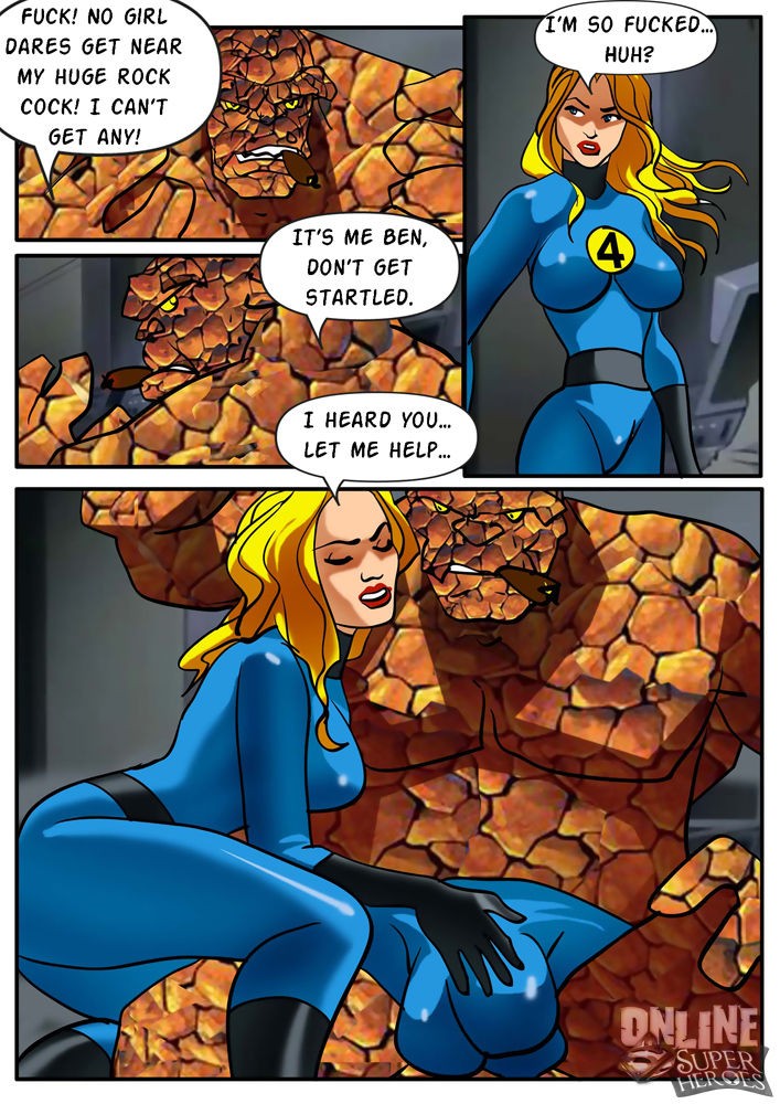 Invisible Woman gangbanged by the rest of the Fantastic Four porn comic picture 1