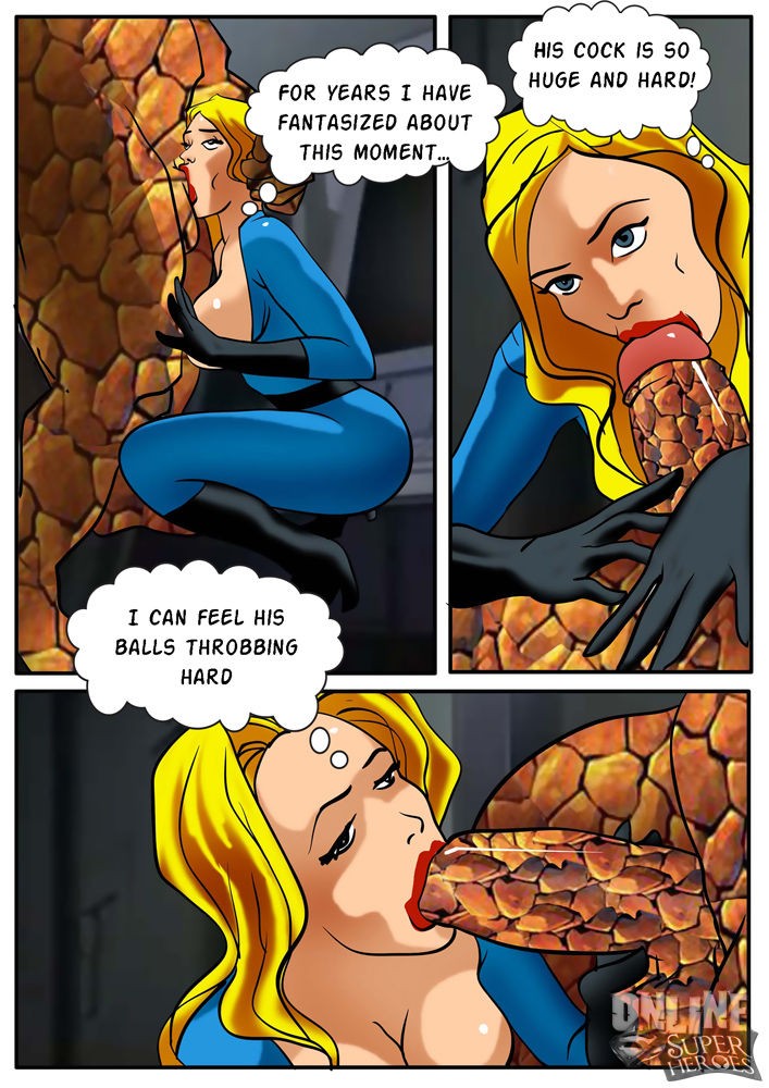 Invisible Woman gangbanged by the rest of the Fantastic Four porn comic picture 2
