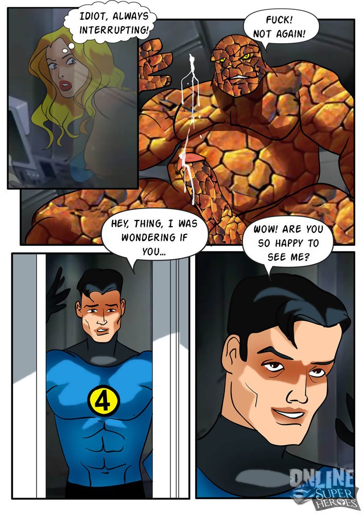 Invisible Woman gangbanged by the rest of the Fantastic Four porn comic picture 6