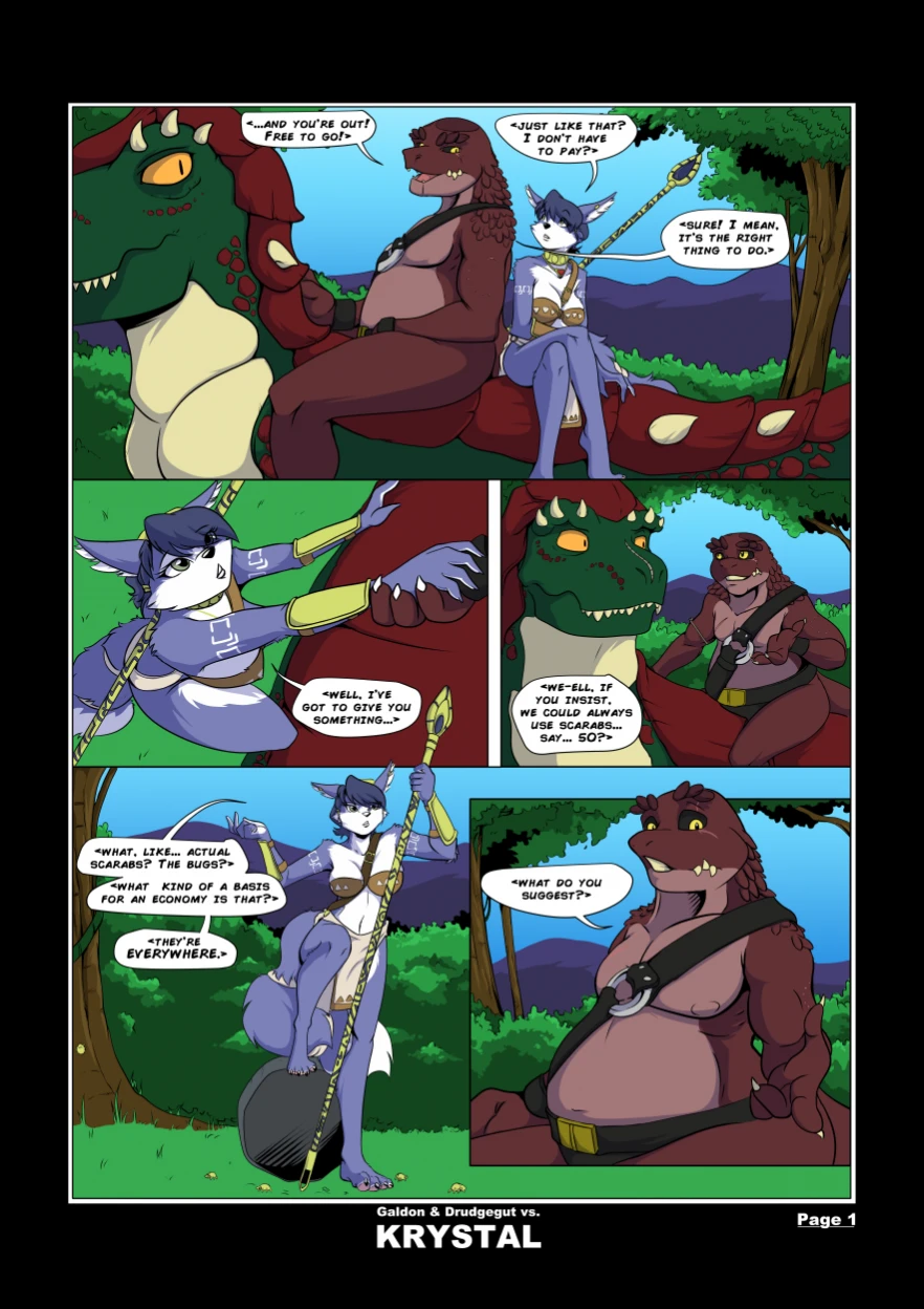 KBT: Galdon & Drudgegut vs Krysta porn comic picture 1