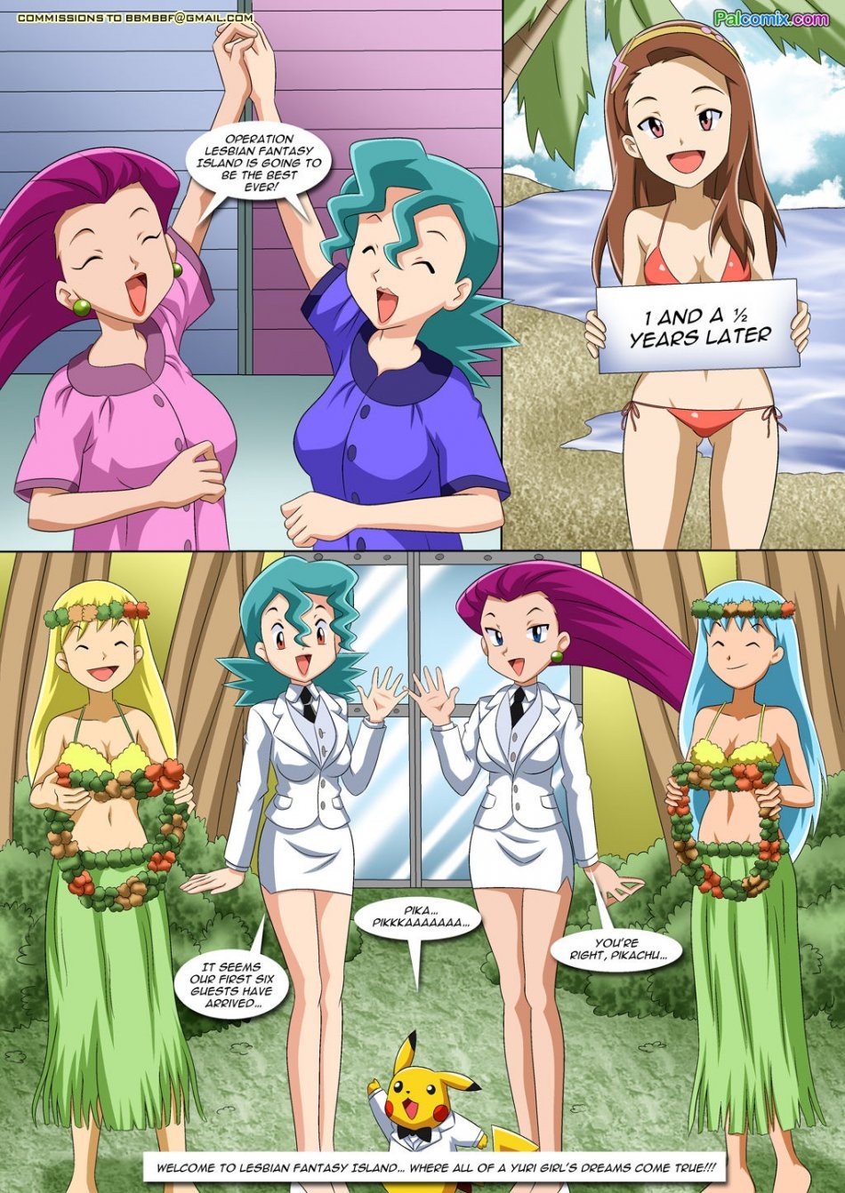 Lesbian Fantasy Island porn comic picture 3
