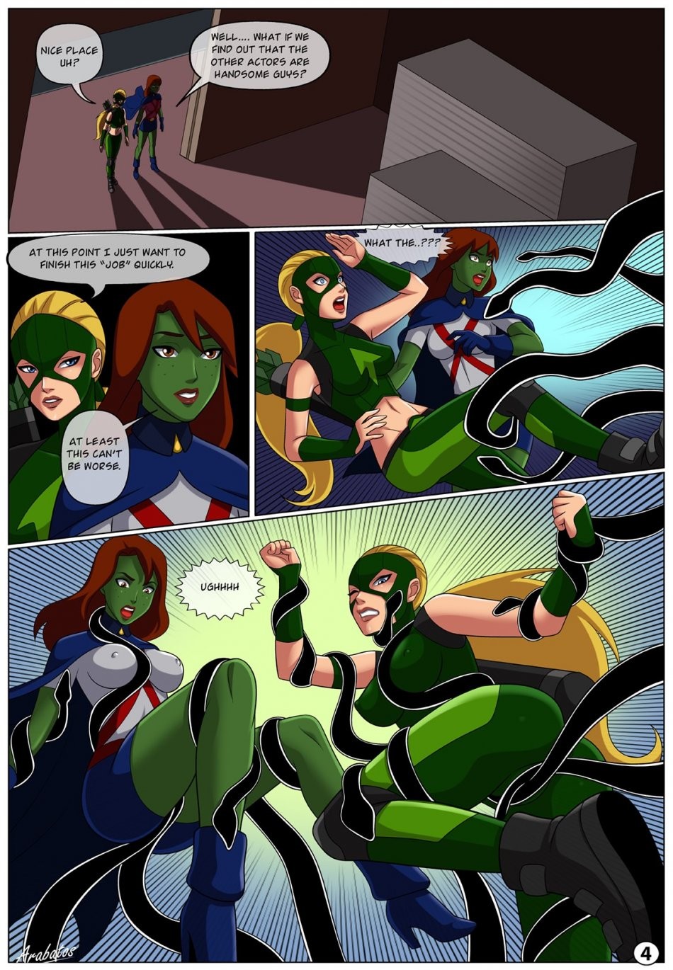 Low Class Heroines porn comic picture 5