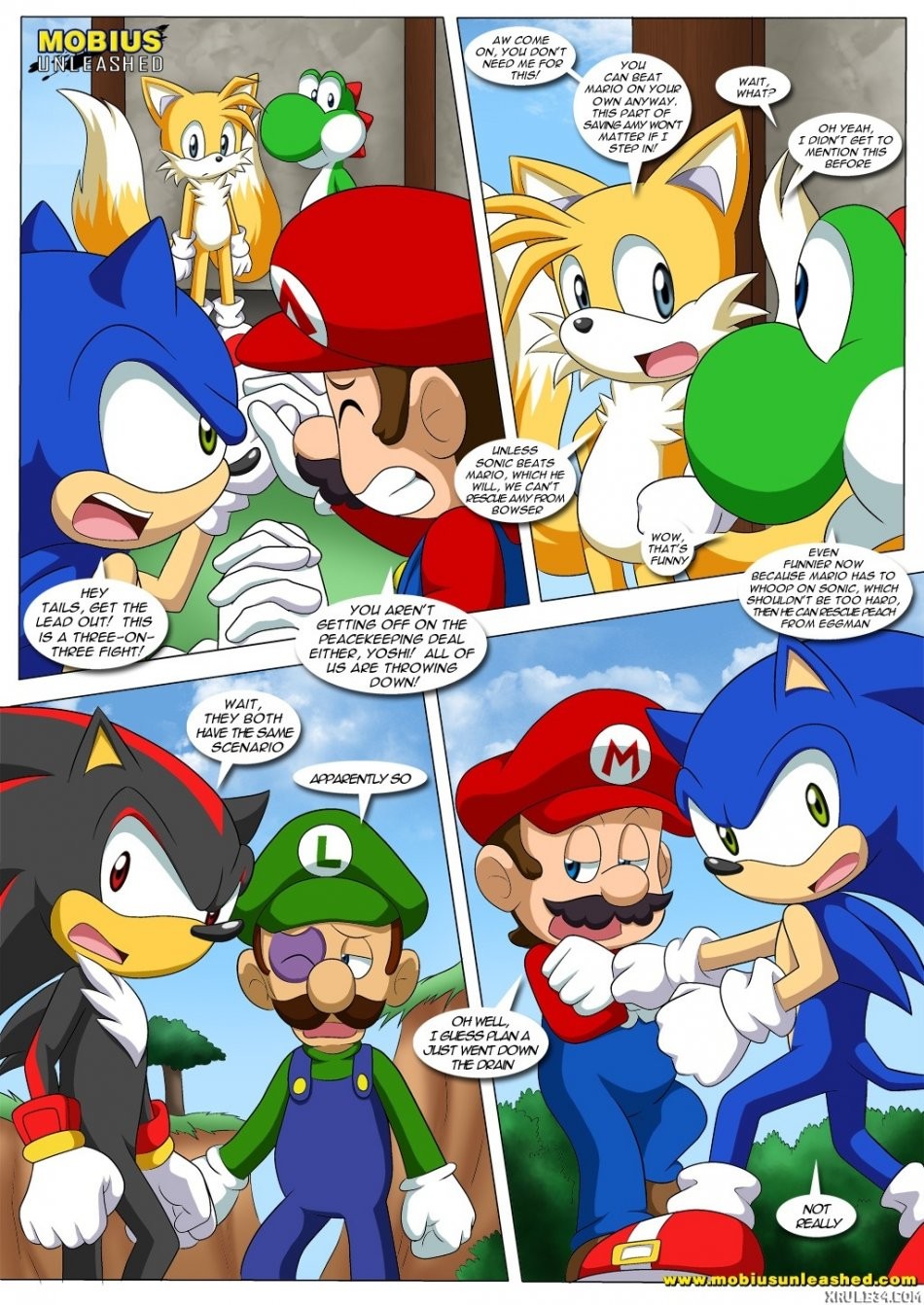 Mario and Sonic porn comic picture 21