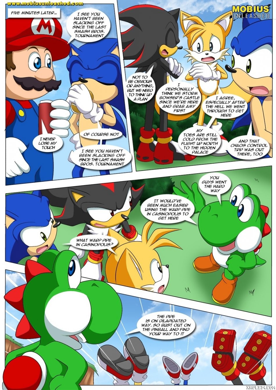 Mario and Sonic porn comic picture 22
