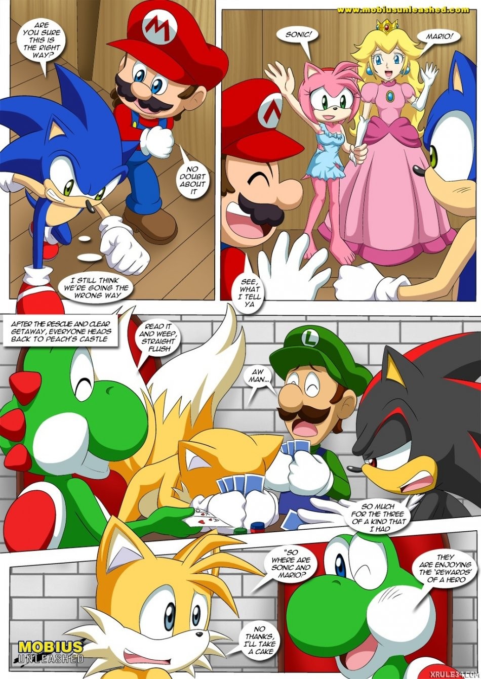 Mario and Sonic porn comic picture 29
