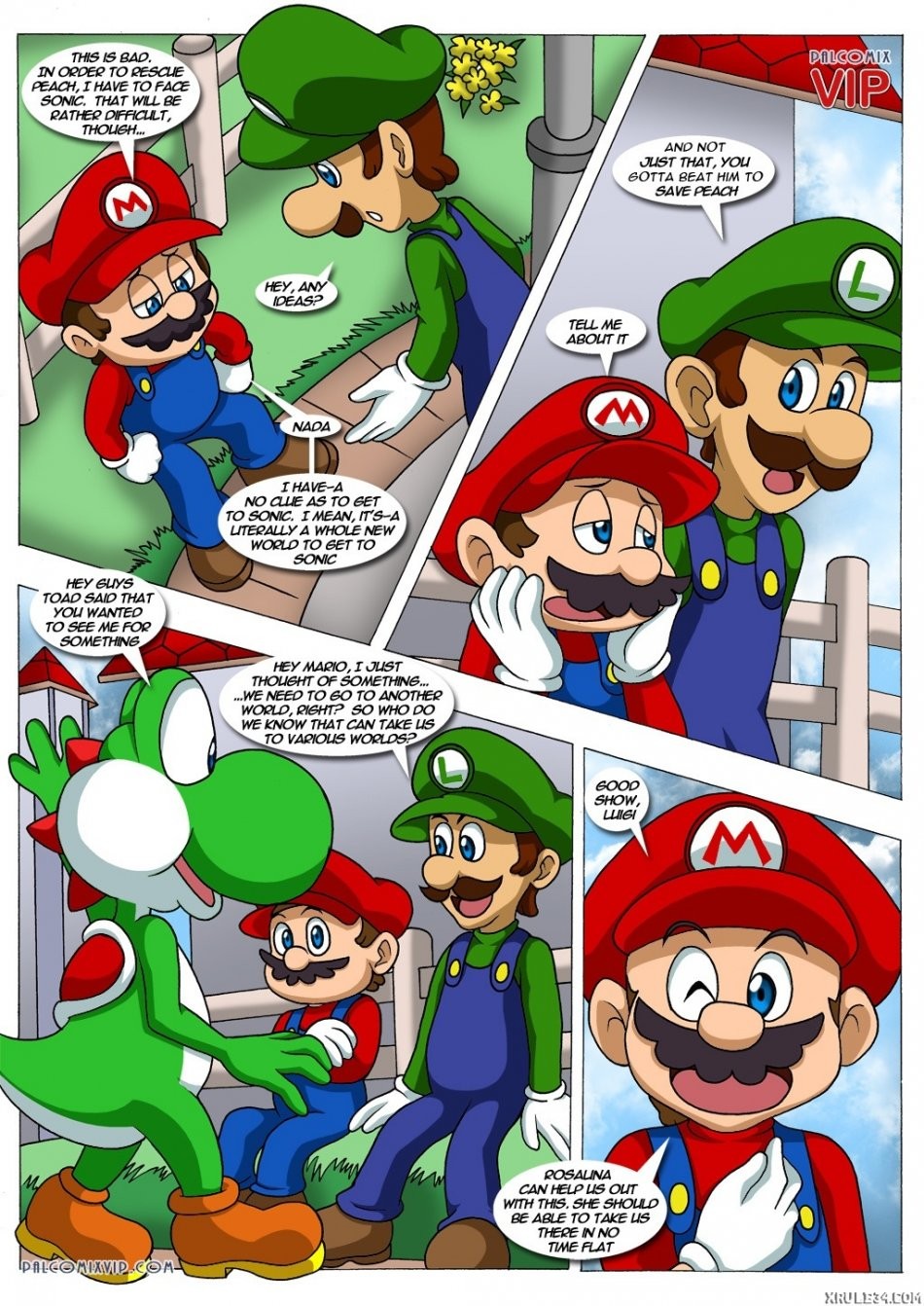 Mario and Sonic porn comic picture 4