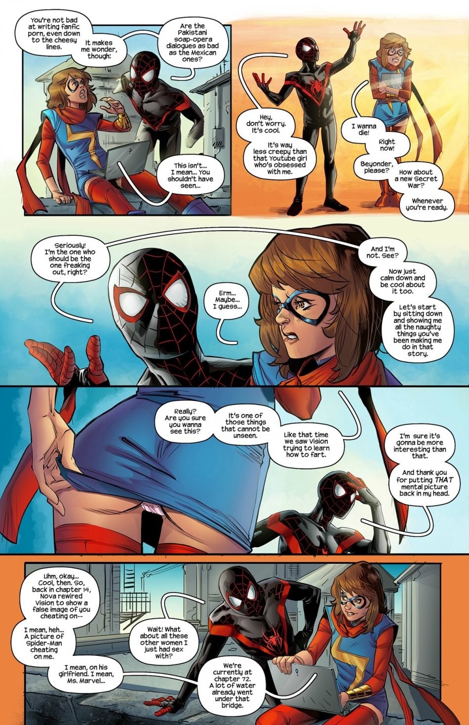 Miss Marvel Spider-Man porn comic picture 4