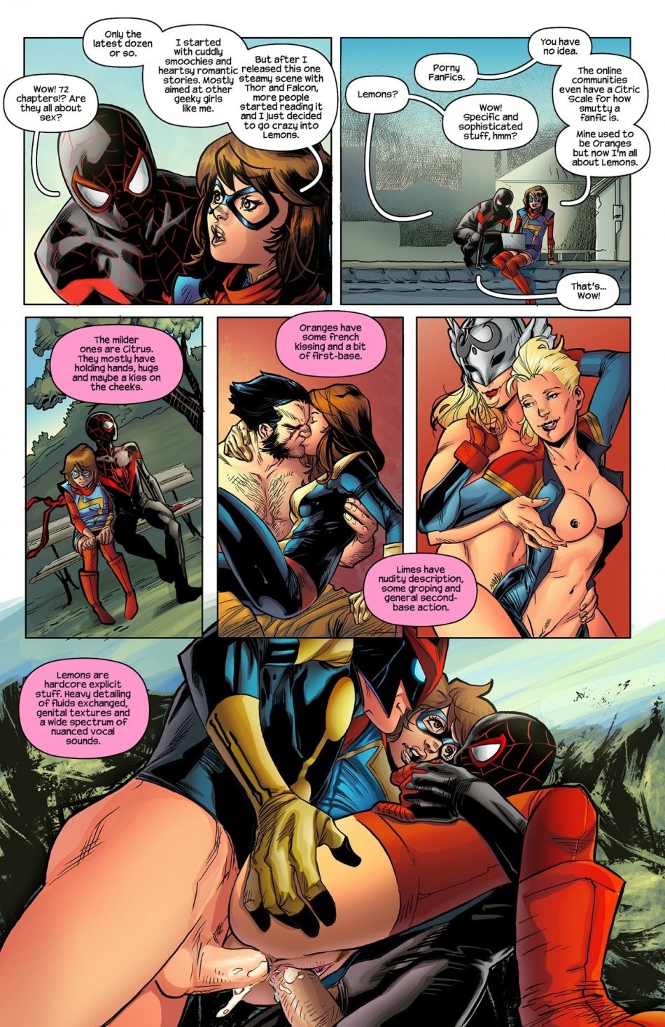 Miss Marvel Spider-Man porn comic picture 5
