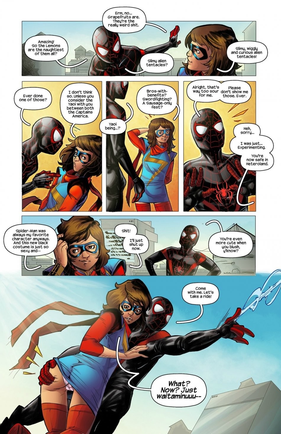 Miss Marvel Spider-Man porn comic picture 6
