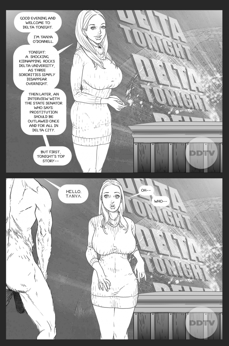 Ms. Americana vs. The Satyr porn comic picture 5