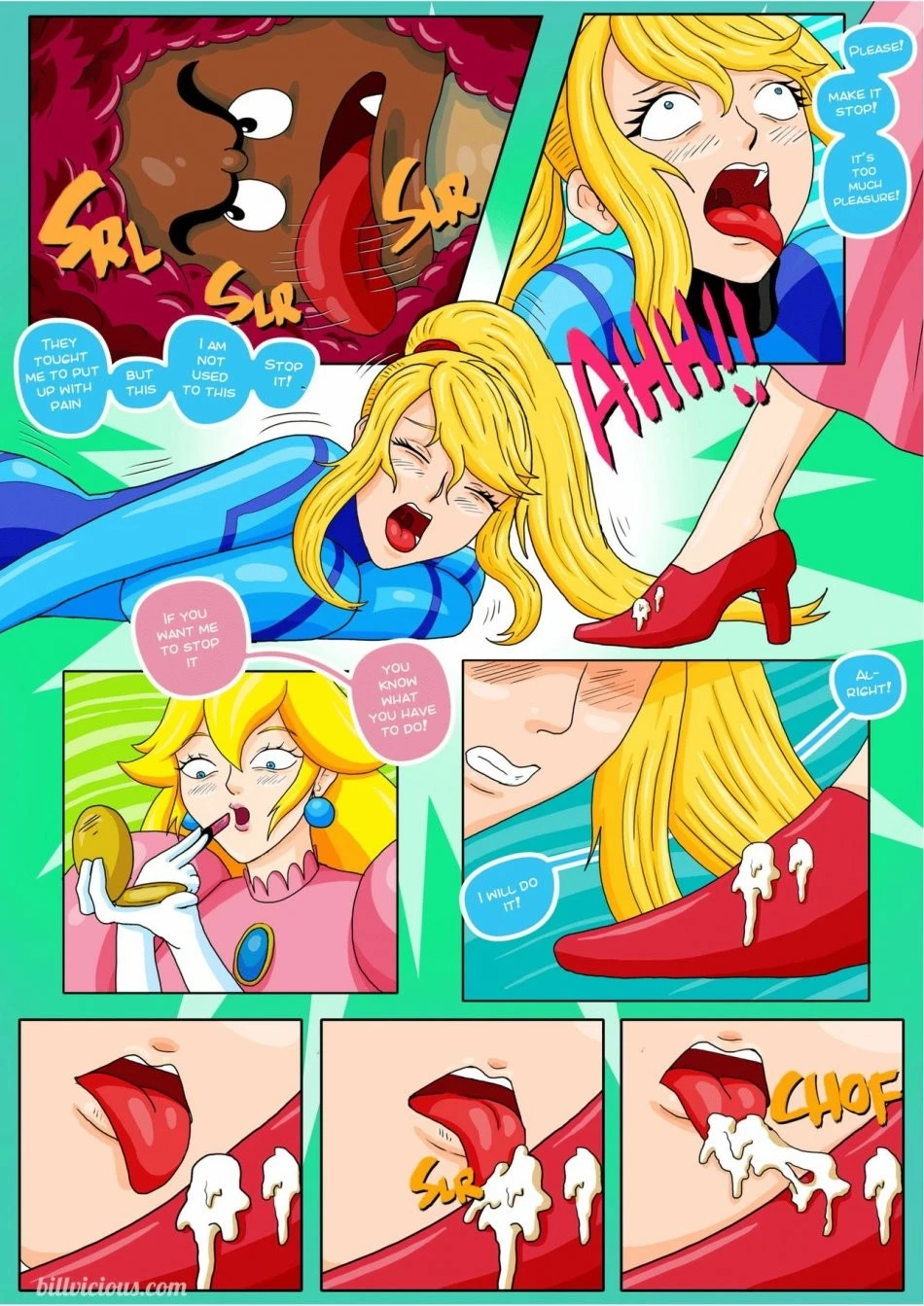 Nintendo fantasies Peach X Samus porn comic picture 17
