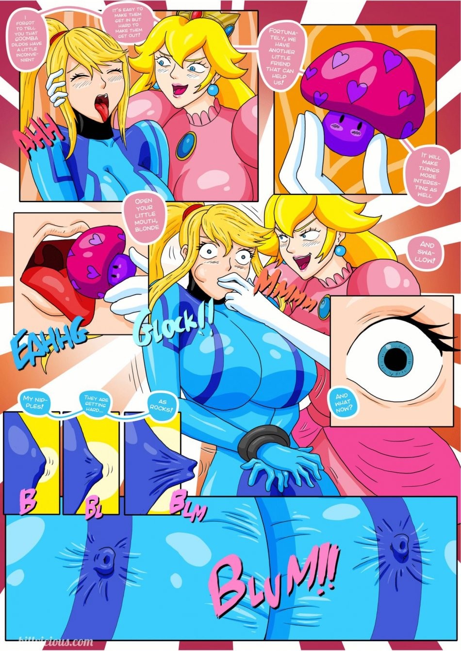 Nintendo fantasies Peach X Samus porn comic picture 18