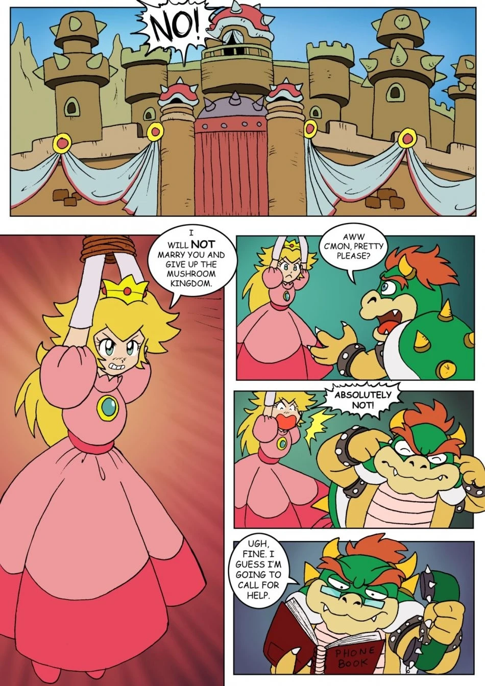 Peach's Tail of Escape porn comic picture 2