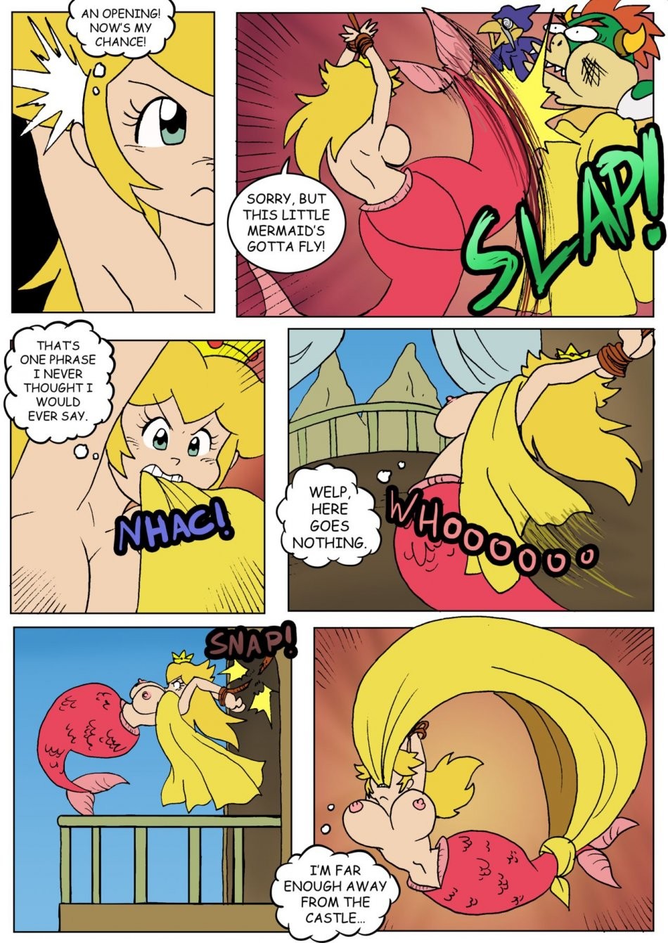 Peach's Tail of Escape porn comic picture 9