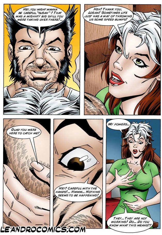 Rogue loses her powers porn comic picture 5