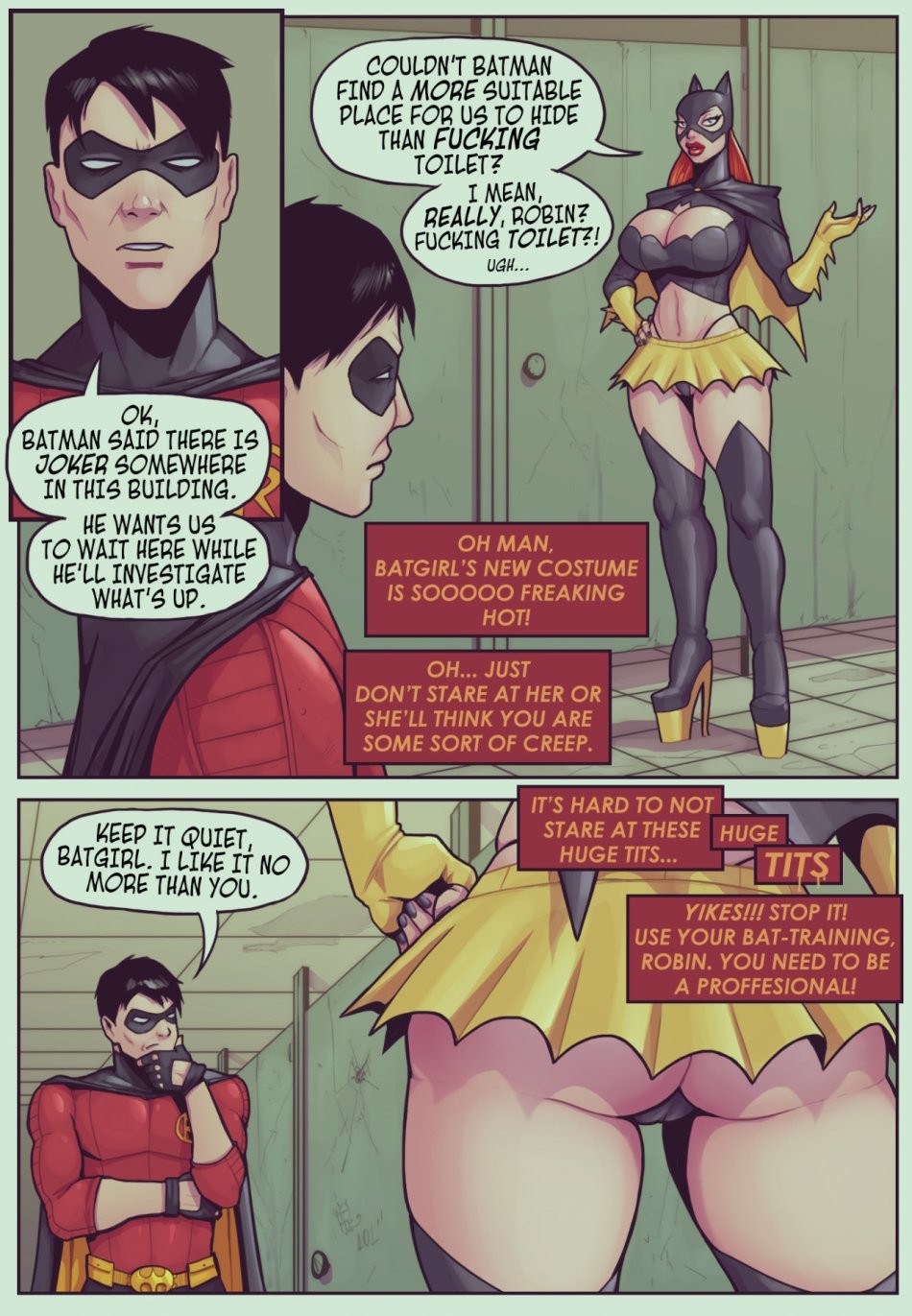 Ruined Gotham: Batgirl loves Robin porn comic picture 2
