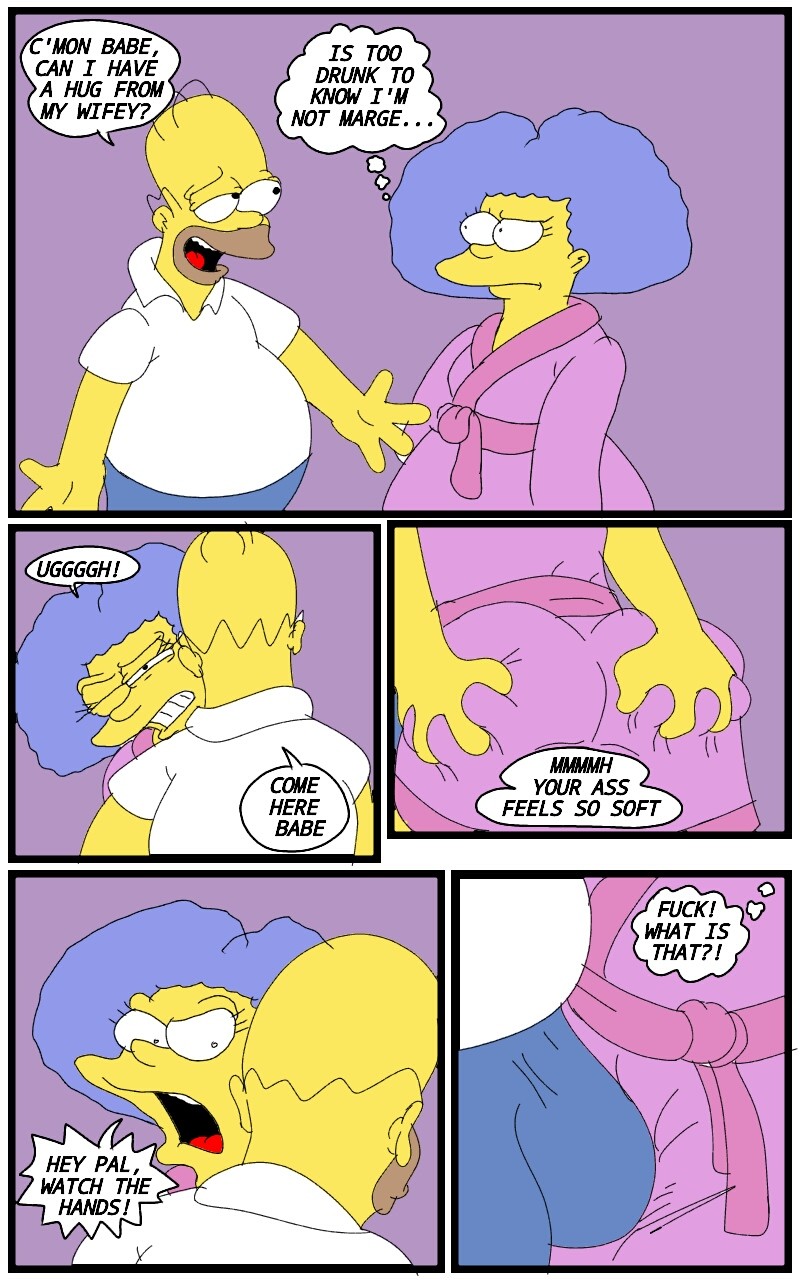 Homer fucks selma porn comic