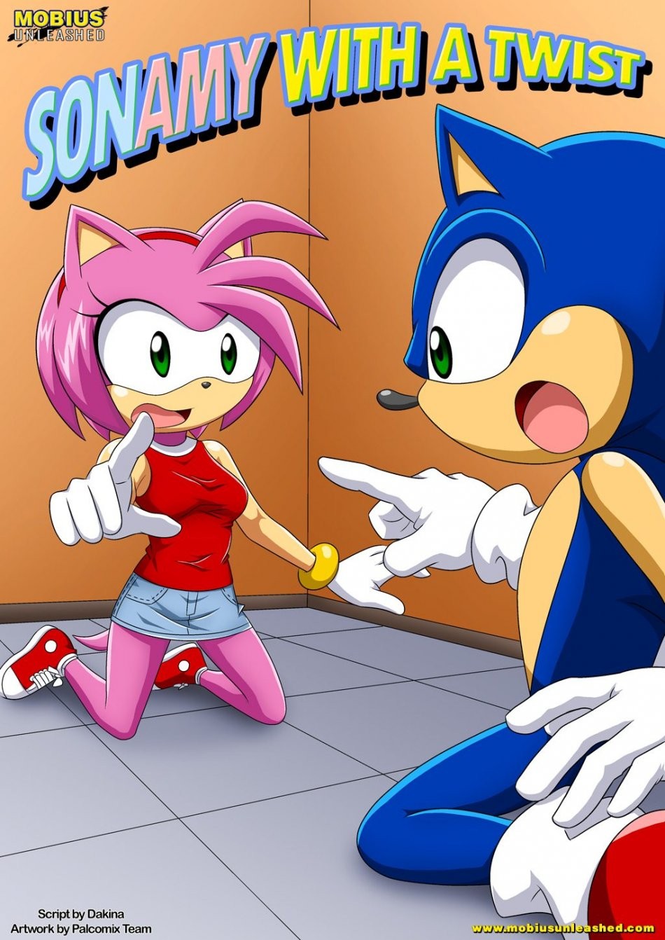 SONAMY with a twist porn comic picture 1