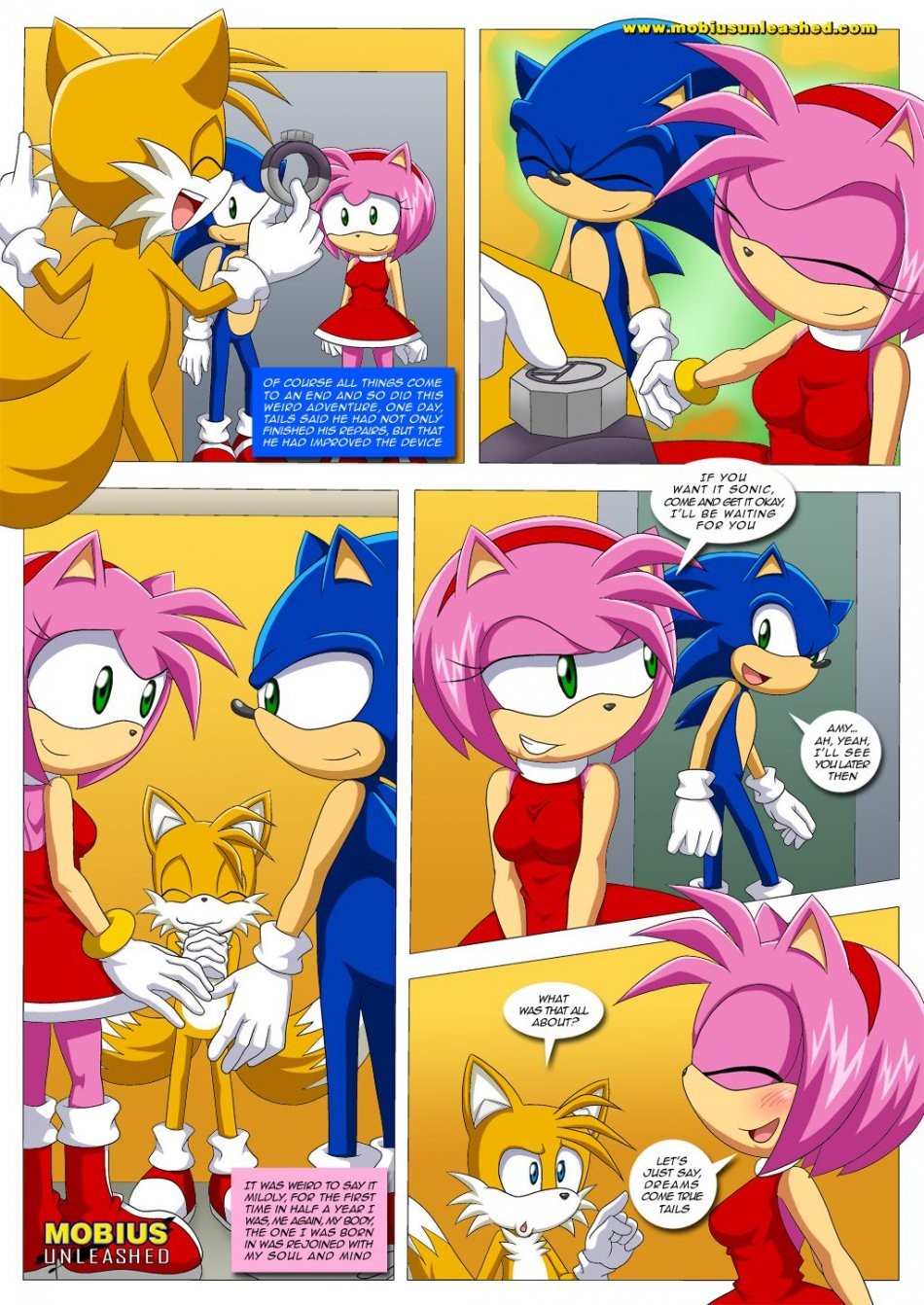 SONAMY with a twist porn comic picture 21