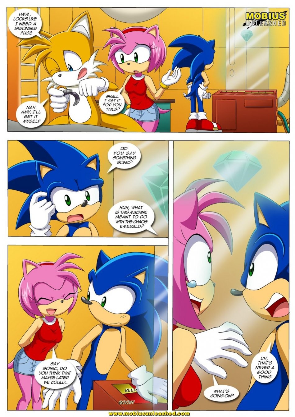 SONAMY with a twist porn comic picture 3