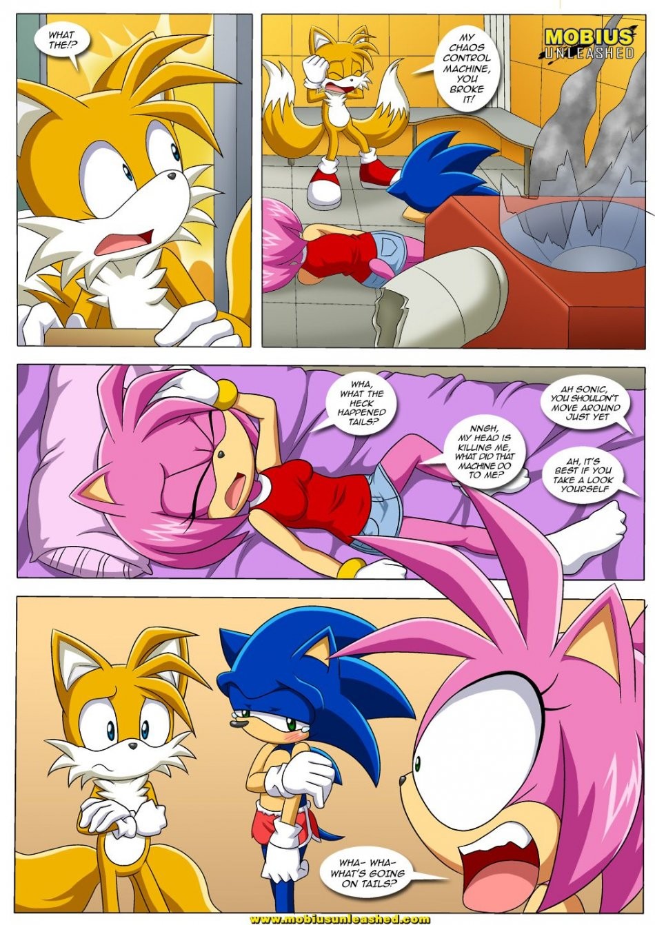 SONAMY with a twist porn comic picture 4