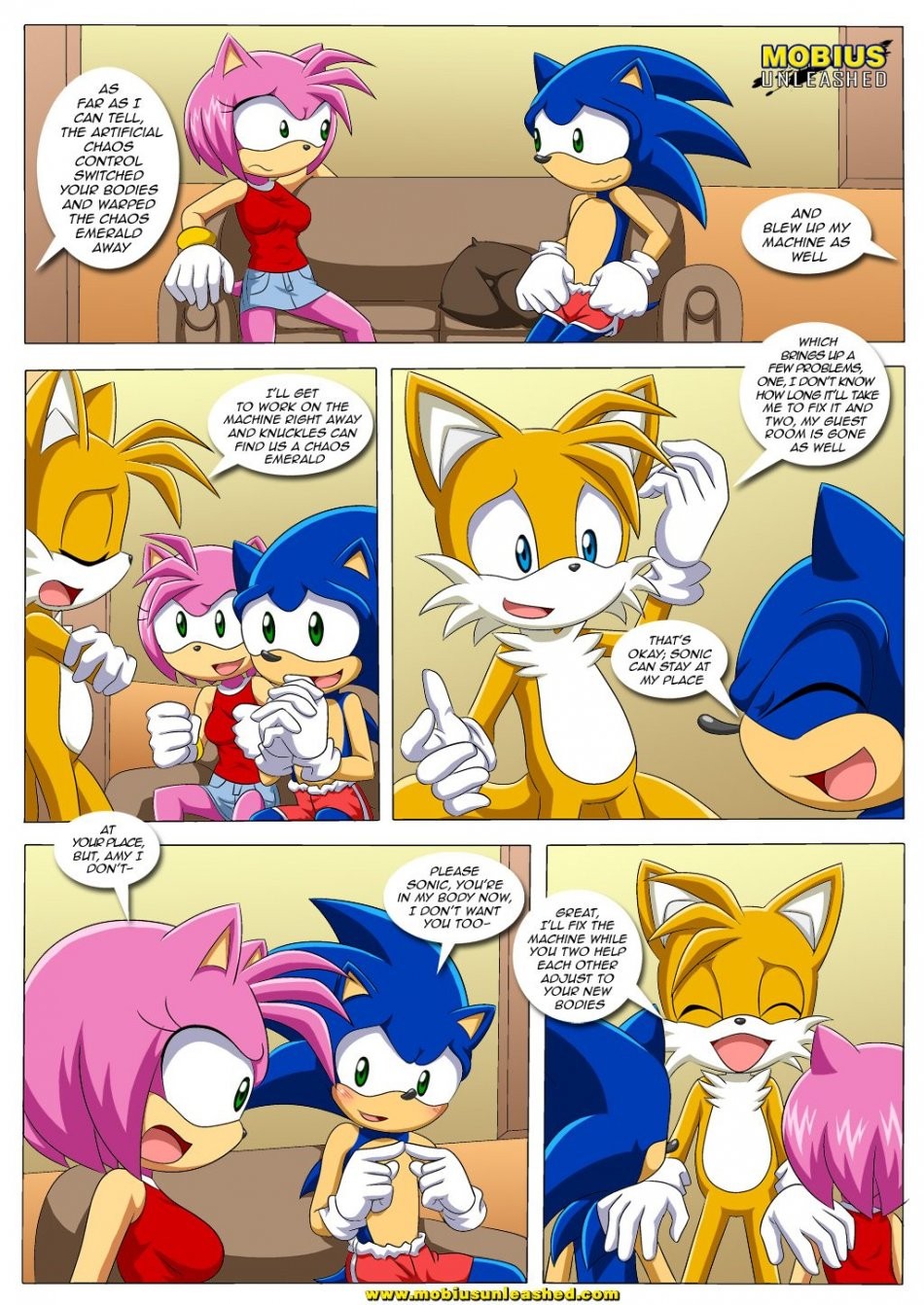 SONAMY with a twist porn comic picture 5