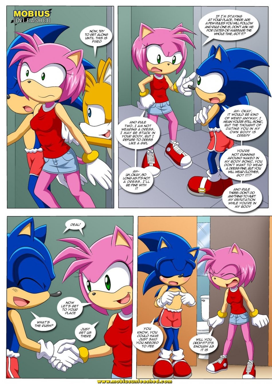 SONAMY with a twist porn comic picture 6