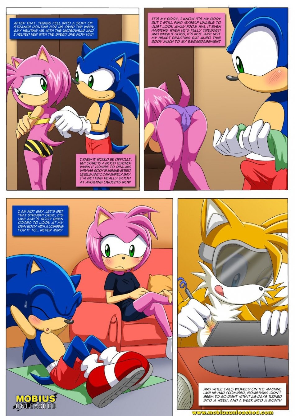 SONAMY with a twist porn comic picture 7