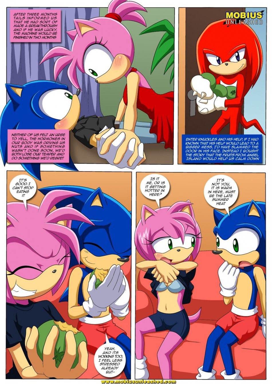 SONAMY with a twist porn comic picture 9