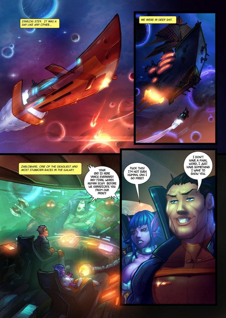 Spaced Hunters porn comic picture 2
