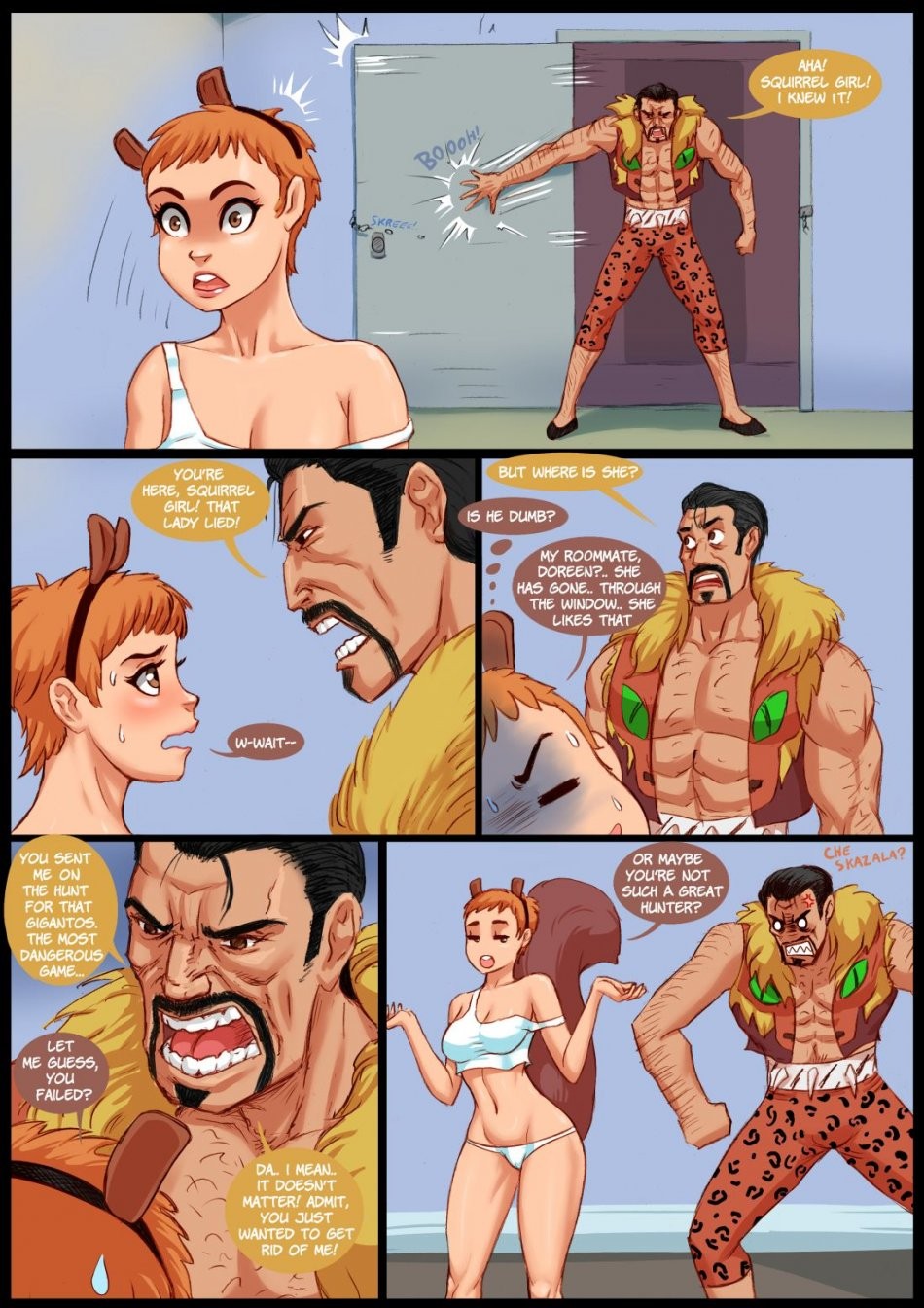 Squirrel Girl vs Kraven (Ongoing) porn comic picture 3