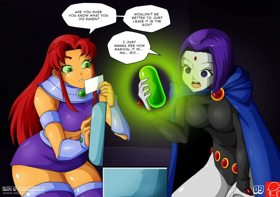 Teen Titans the magic crystal porn comic picture 10