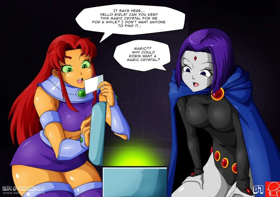 Teen Titans the magic crystal porn comic picture 8