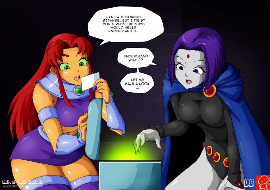 Teen Titans the magic crystal porn comic picture 9