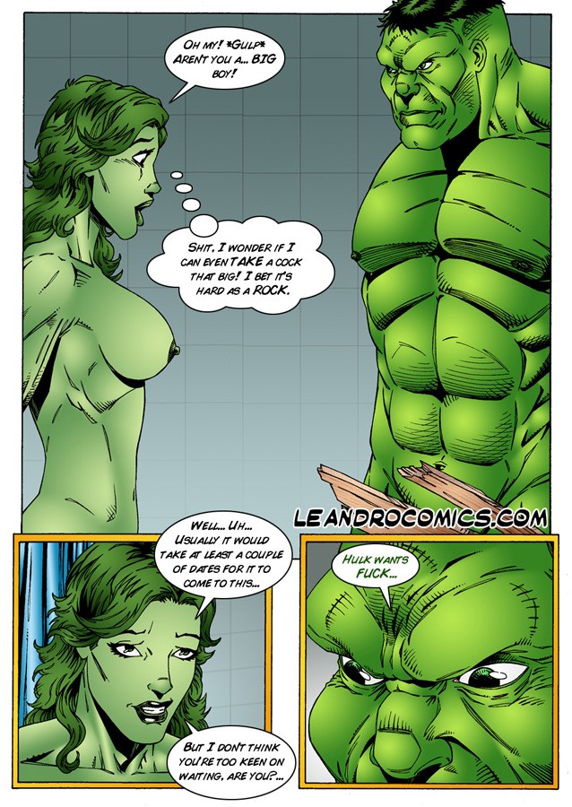 The Incredible Excited Hulk porn comic picture 6