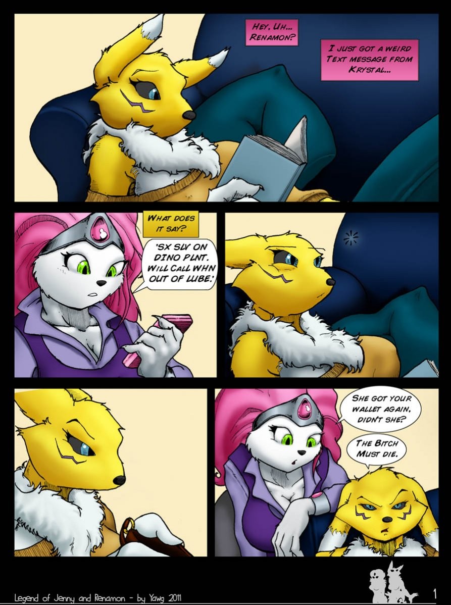The Legend of Jenny and Renamon porn comic picture 2