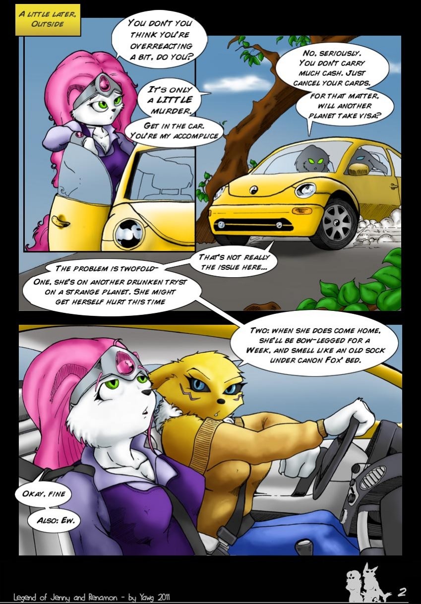 The Legend of Jenny and Renamon porn comic picture 3