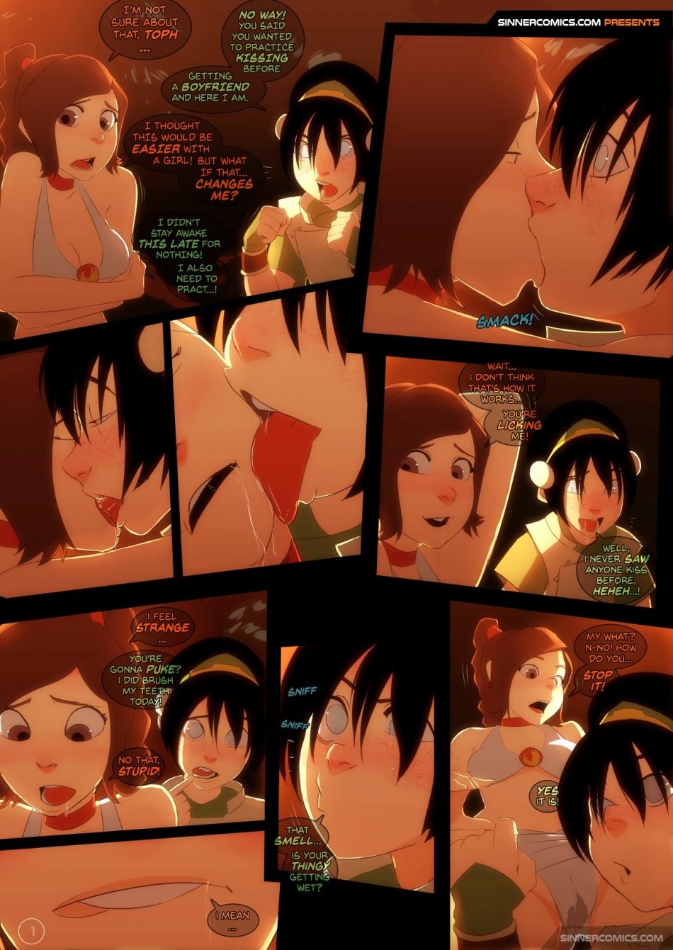 Toph vs. Ty Lee porn comic picture 1