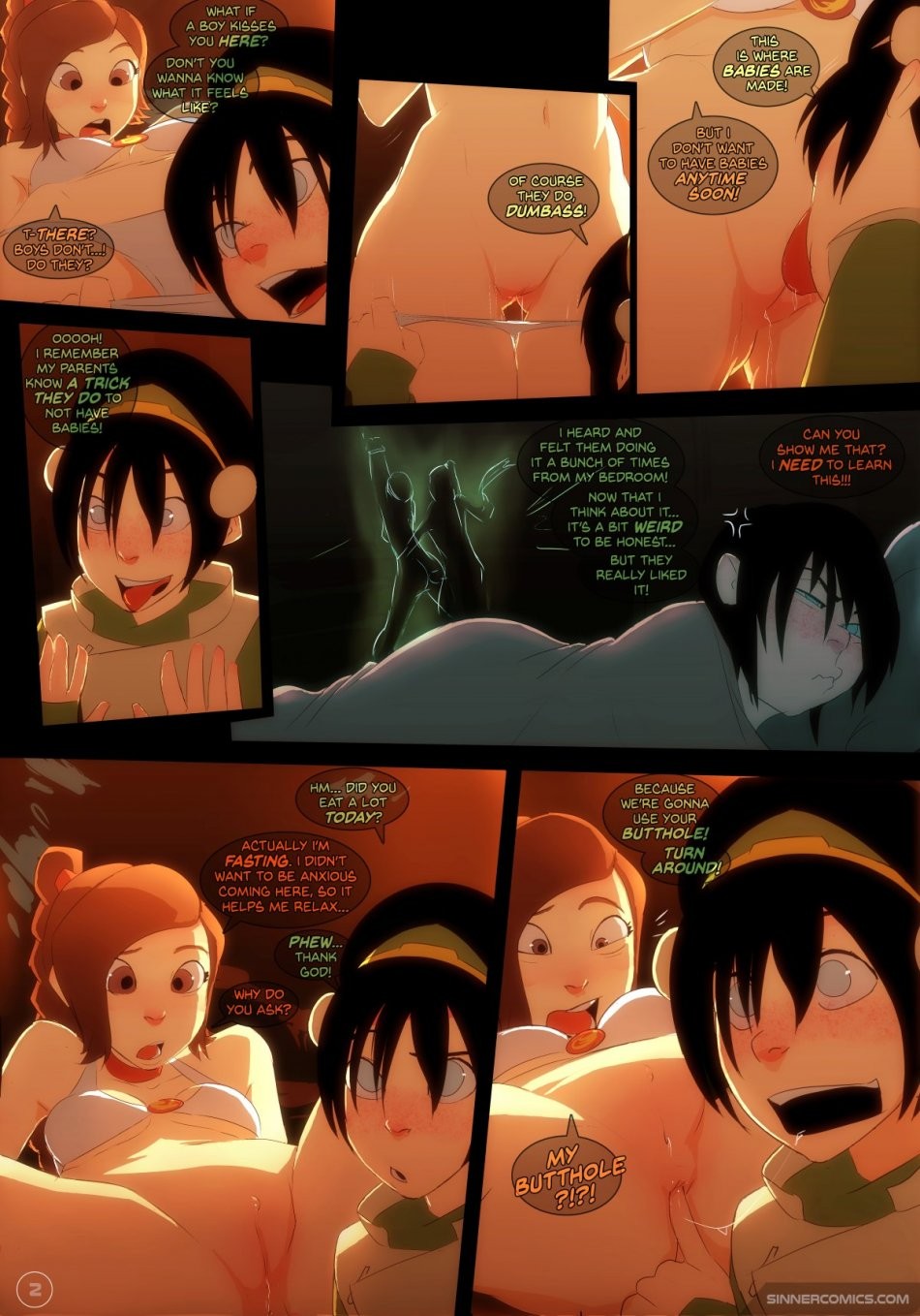 Toph vs. Ty Lee porn comic picture 2