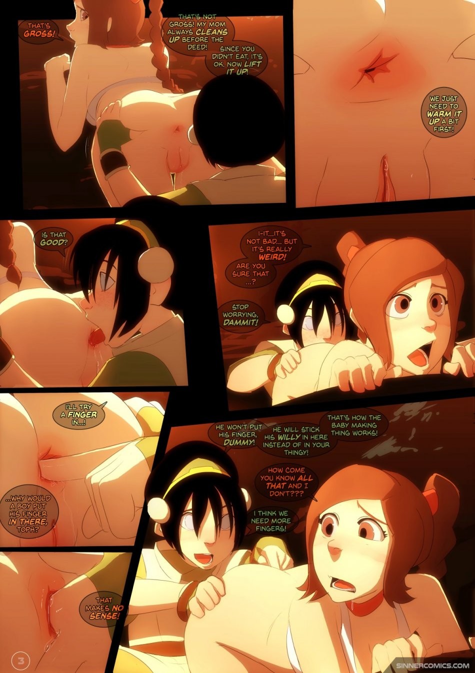 Toph vs. Ty Lee porn comic picture 3