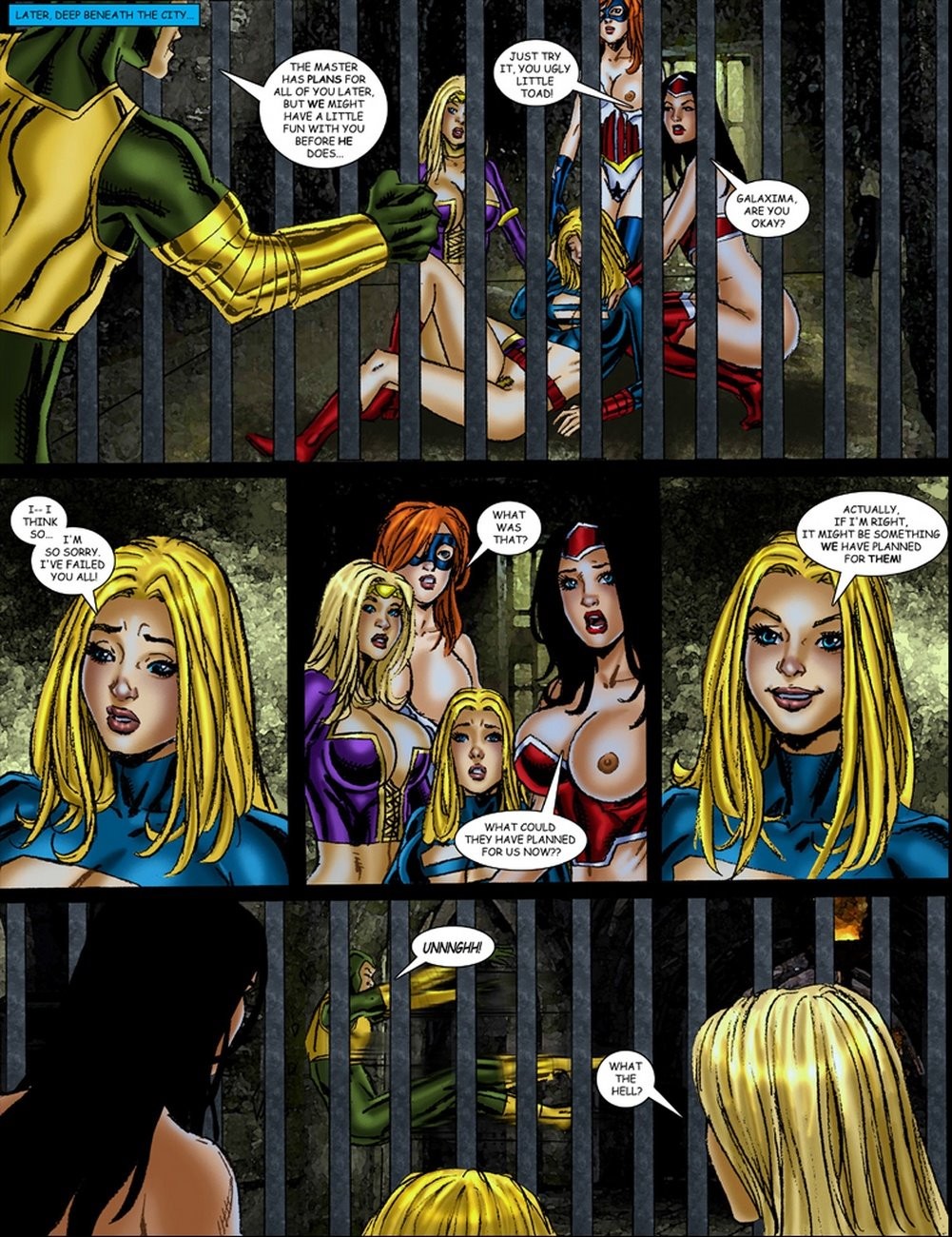 9 Superheroines Vs Warlord 3 porn comic picture 20
