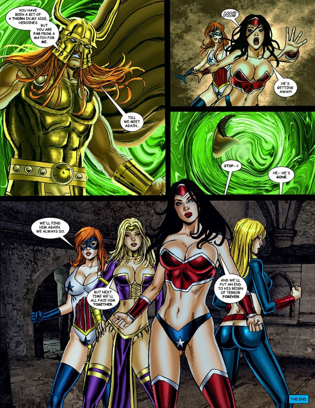 9 Superheroines Vs Warlord 3 porn comic picture 24