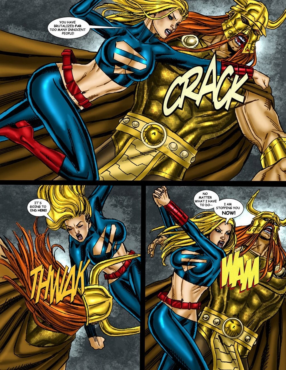 9 Superheroines Vs Warlord 3 porn comic picture 6