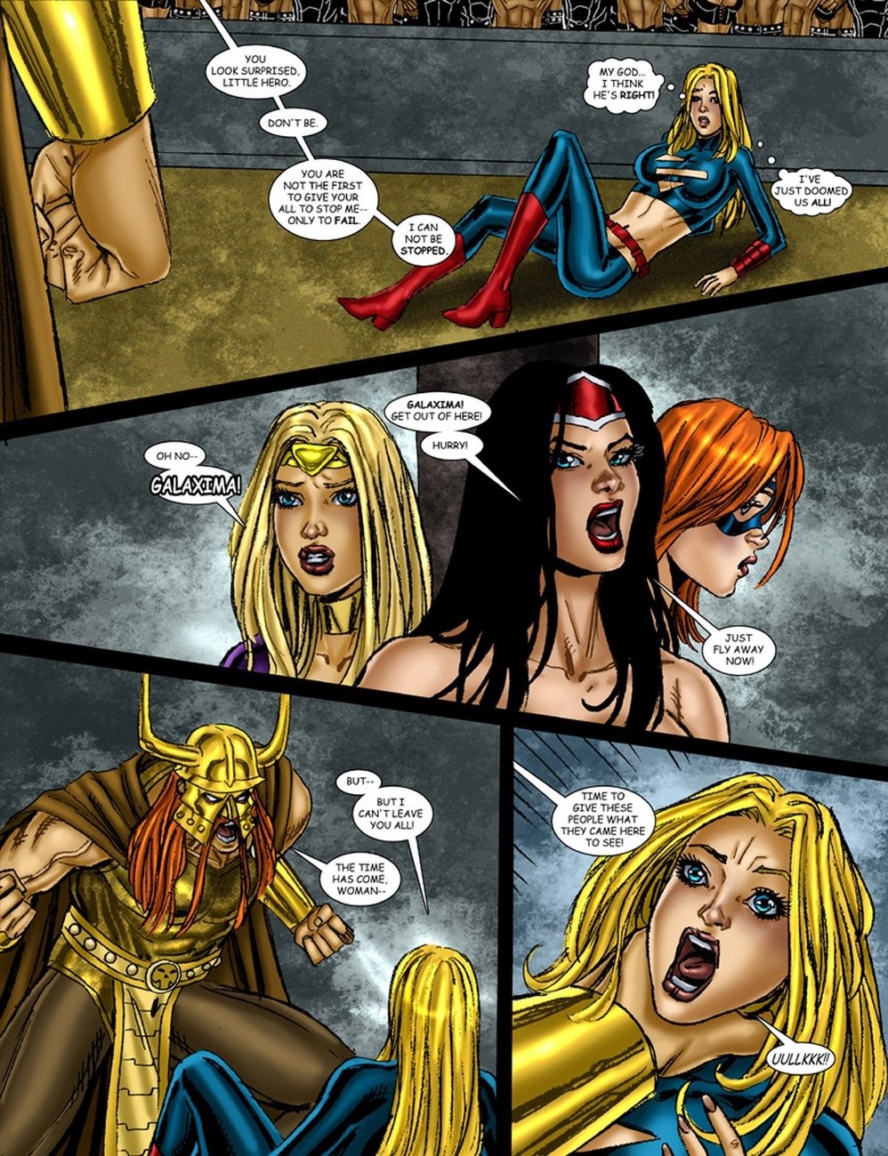 9 Superheroines Vs Warlord 3 porn comic picture 8