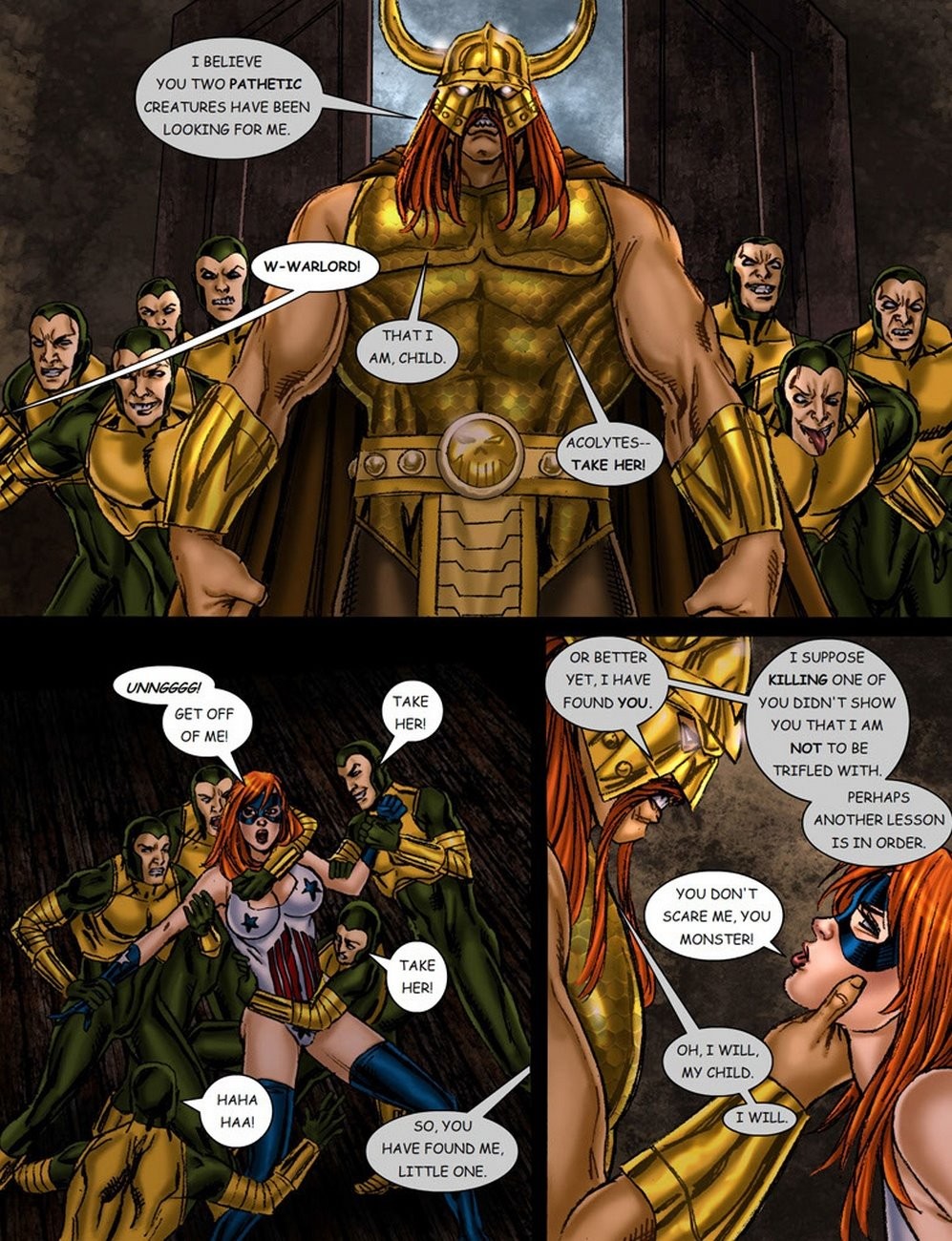 9 Superheroines Vs Warlord porn comic picture 11