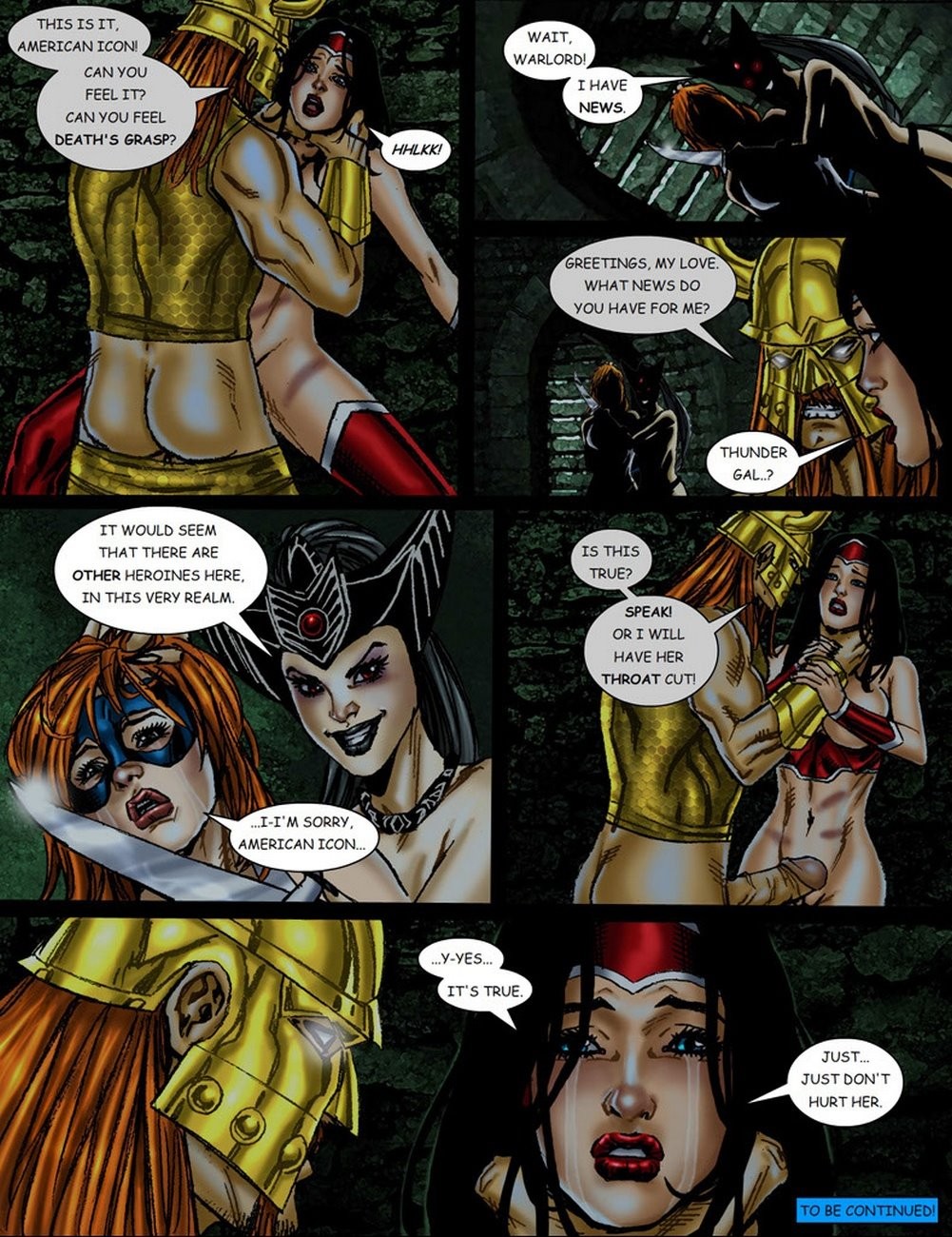 9 Superheroines Vs Warlord porn comic picture 23