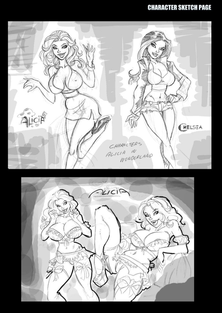 Alicia goes Wonderland porn comic picture 30