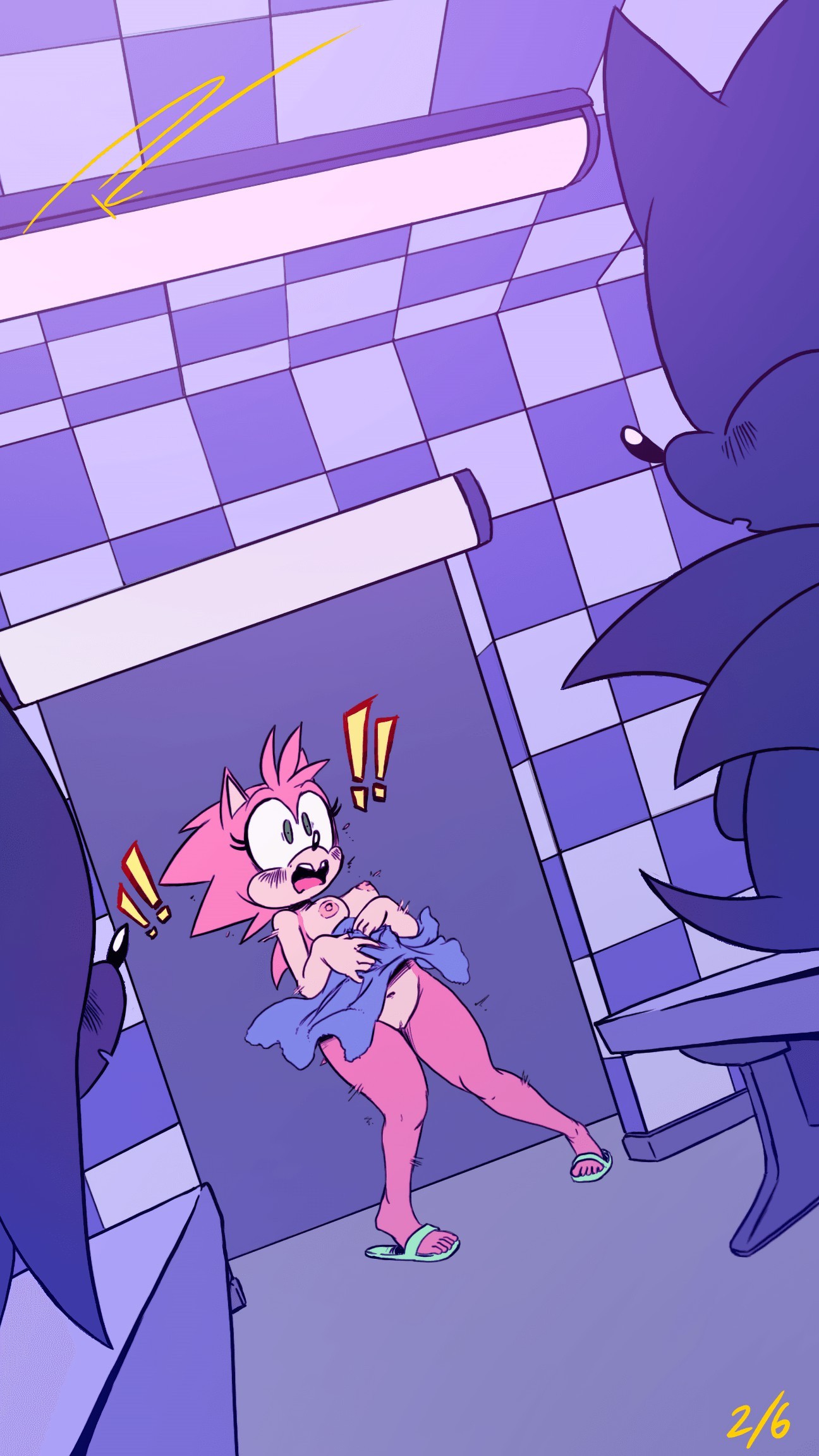 Amy in the Boys' Locker Room porn comic picture 2
